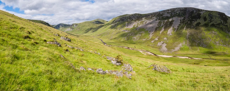 Glen Taitneach and fold &copy; George Logan