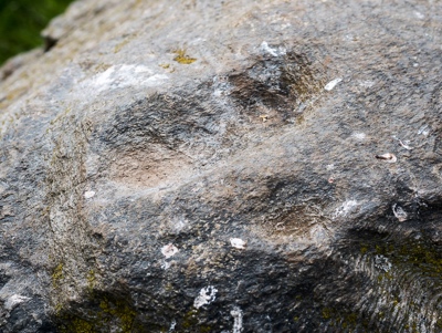cup marked stone &copy; George Logan